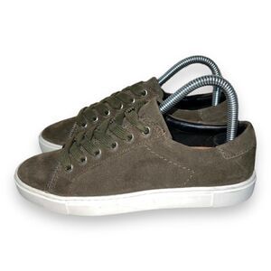 Frye Sindy Lace Moto Suede Leather Olive Green 3470792-AUB Women's 6